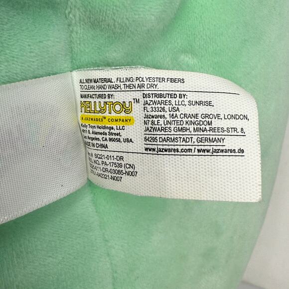 Squishmallows Kellytoy Abe The Bearded Dragon Mint Green Super Soft PlushToy 11" - Picture 8 of 8
